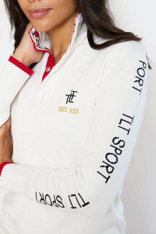 TLT Sport Button Neck Jumper