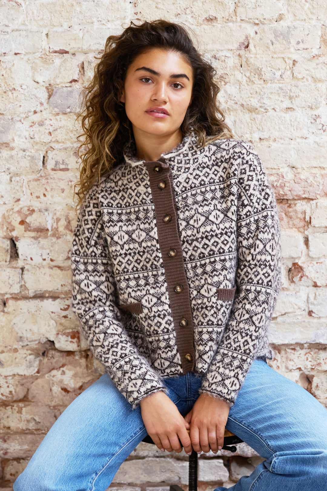 Florence Fairlisle Knitted Jacket