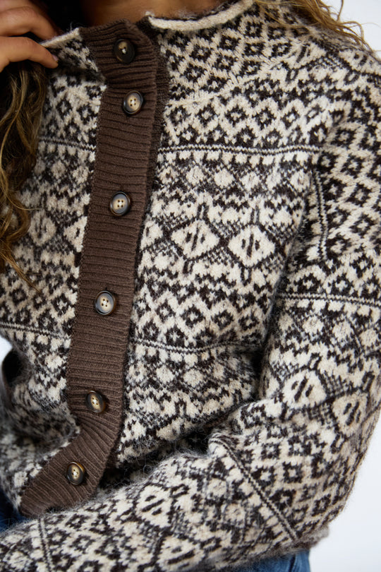 Florence Fairlisle Knitted Jacket