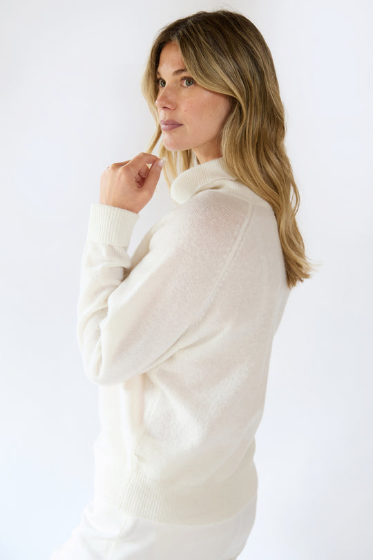 Aubrey Wool Blend Funnel Neck Jumper