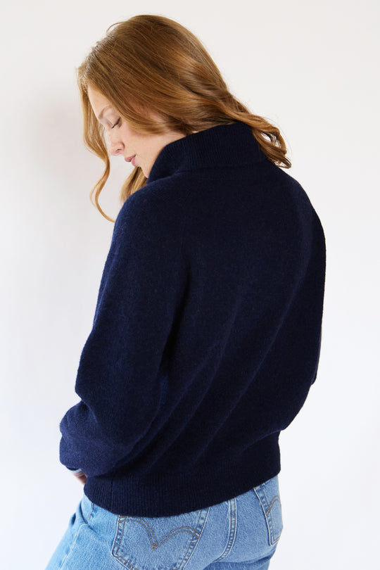 Aubrey Wool Blend Funnel Neck Jumper