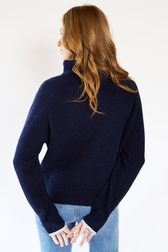 Aubrey Wool Blend Funnel Neck Jumper