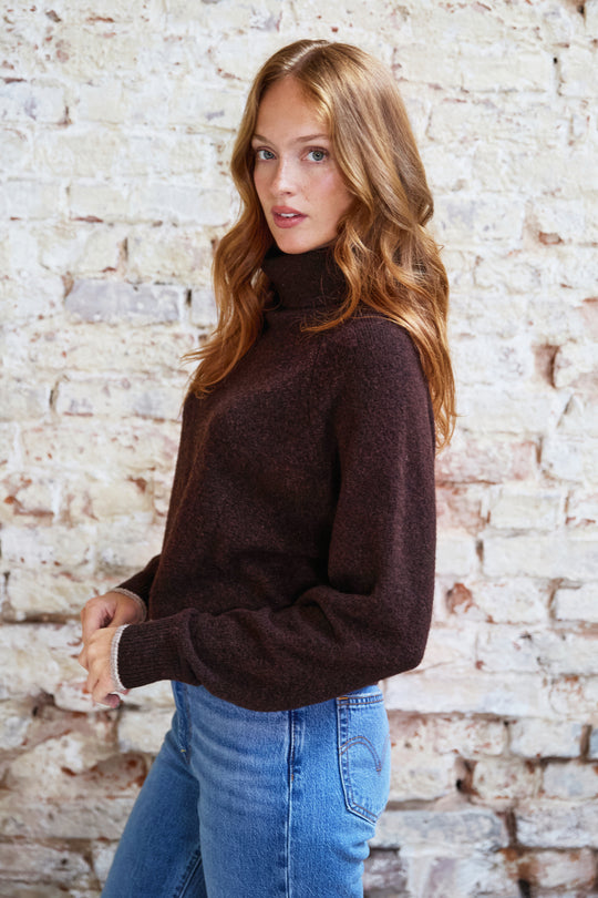 Aubrey Wool Blend Funnel Neck Jumper