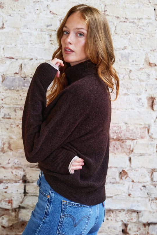 Aubrey Wool Blend Funnel Neck Jumper