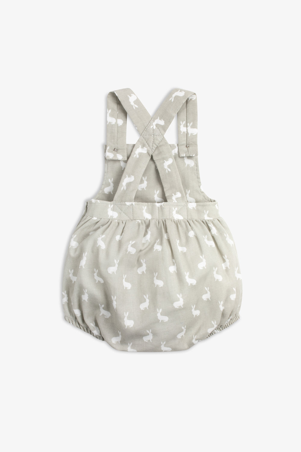 Cotton Shorty Dungaree/Body, fawn hare print