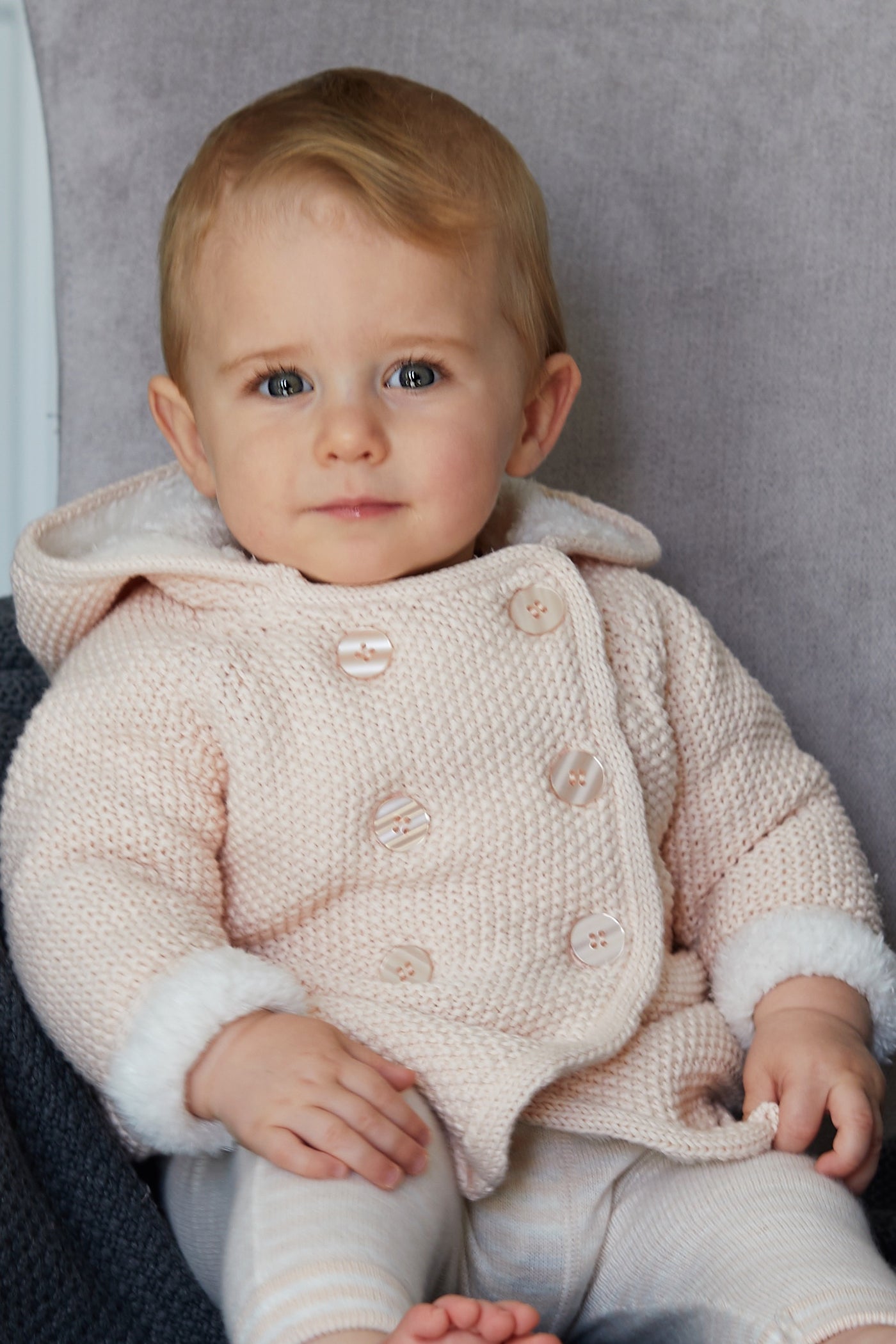 Pram Coat Plush Lined, pink