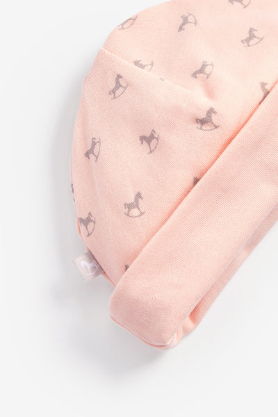 Super Soft Jersey Sleep Suit, Hat, Blanket, Comforter And Booties Gift Set - pink