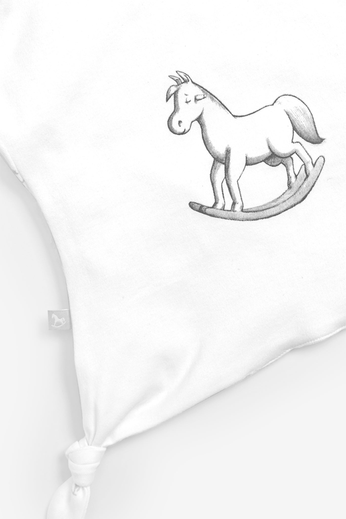 Super Soft Rocking Horse Comforter - white