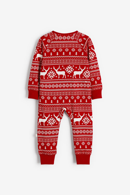 Christmas Reindeer Fairisle Onesie 3m - 9 years