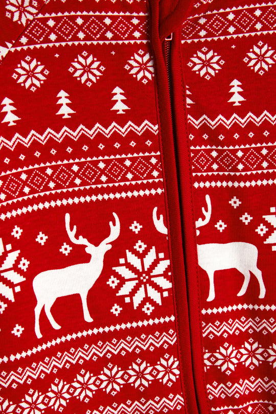 Christmas Reindeer Fairisle Onesie 3m - 9 years