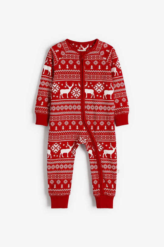 Christmas Reindeer Fairisle Onesie 3m - 9 years