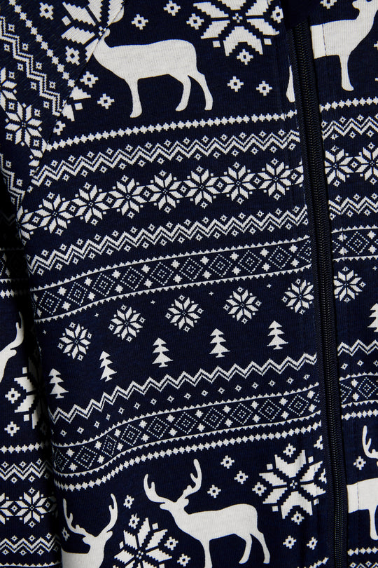 Christmas Reindeer Fairisle Onesie 3 months - 9 years