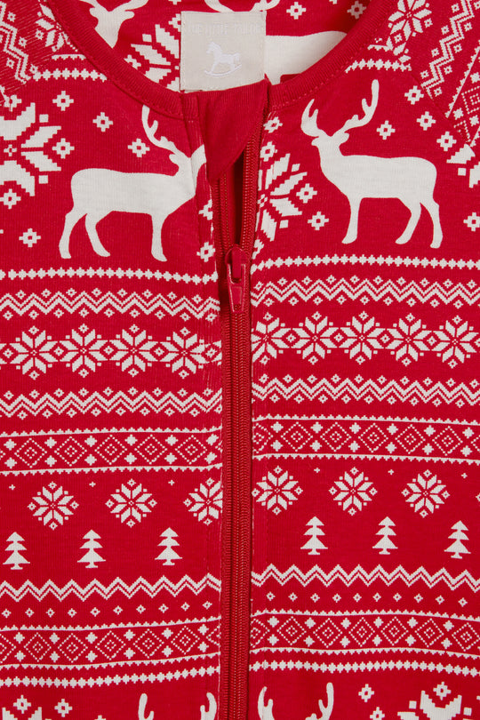 Christmas Reindeer Fairisle Onesie 3m - 9 years