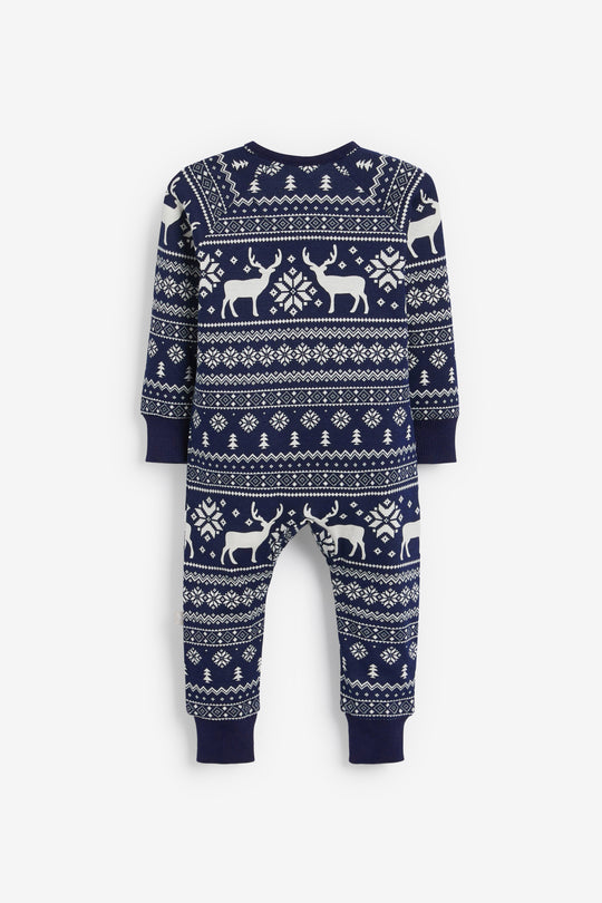 Christmas Reindeer Fairisle Onesie 3 months - 9 years