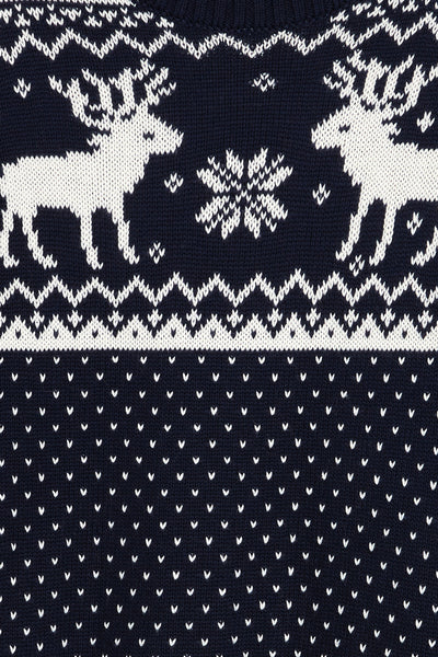Navy Reindeer Sweater Baby
