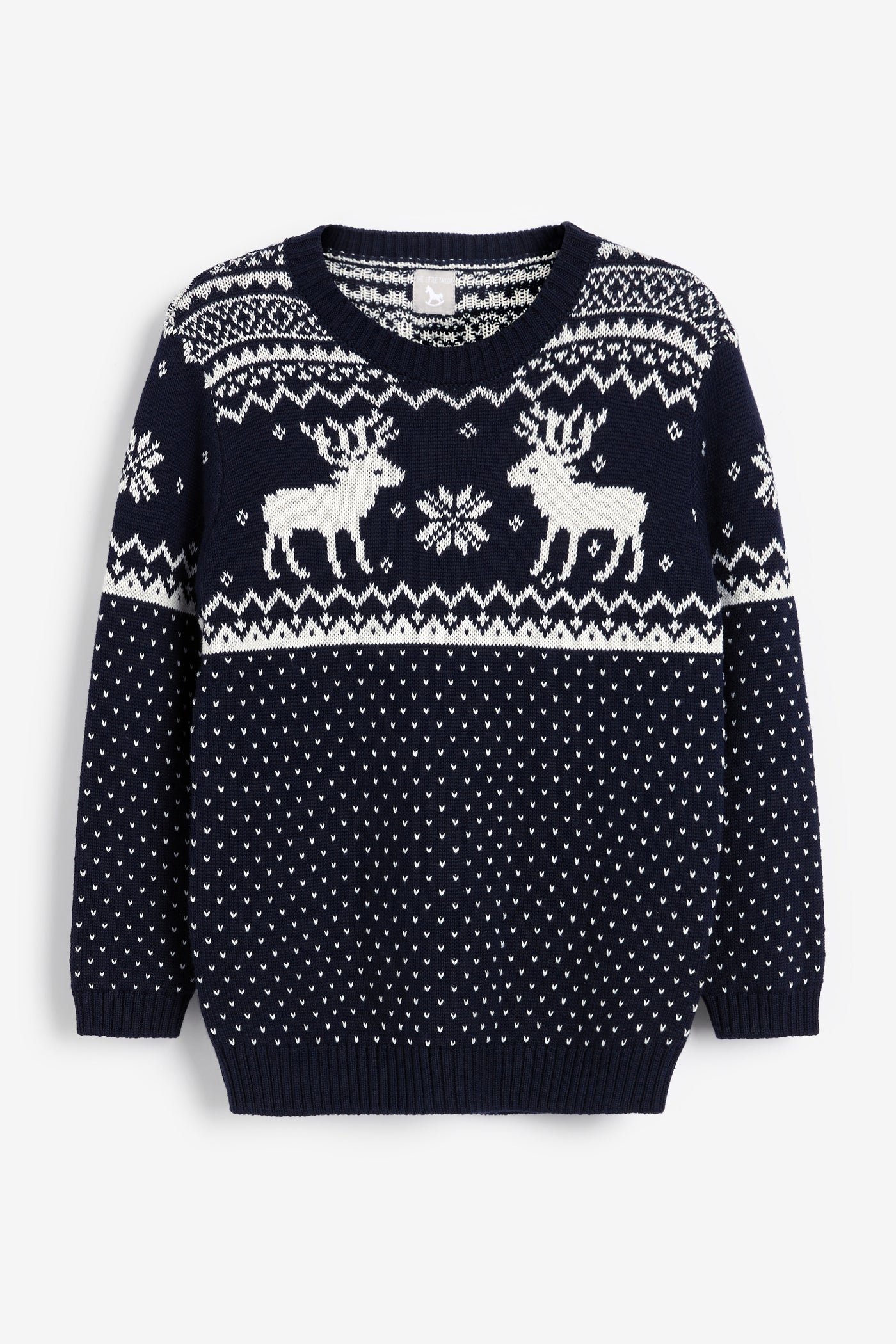 Navy Reindeer Sweater Baby