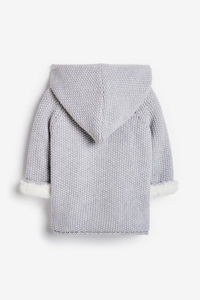 Pram Coat Plush Lined, grey