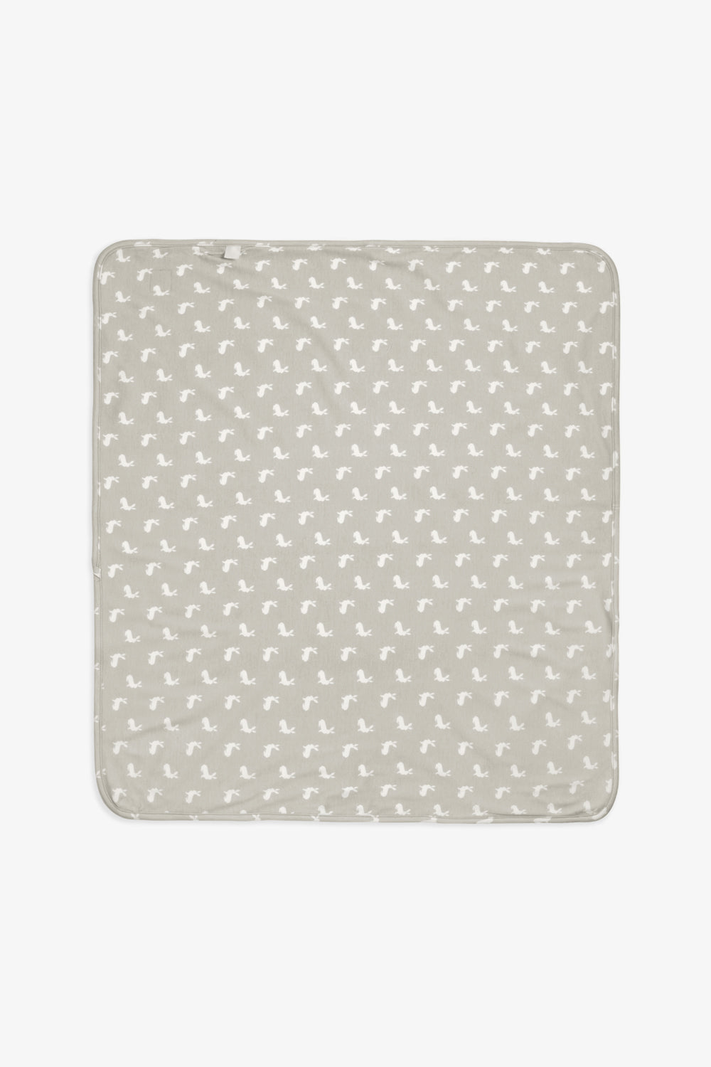 Jersey Blanket white woodland and fawn hare print