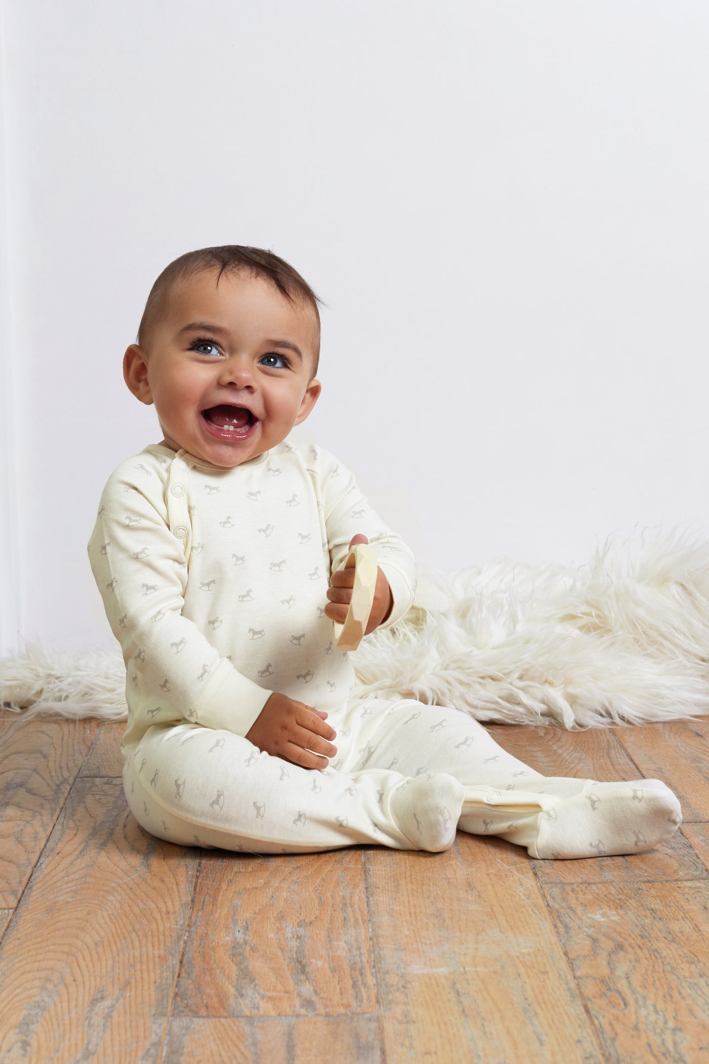 Super Soft Jersey Sleepsuit - cream