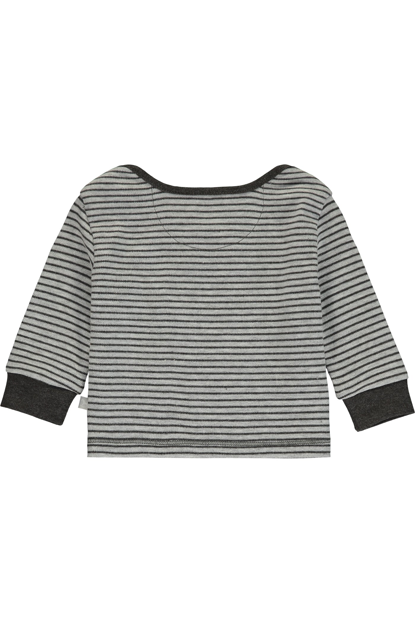 Super Soft Jersey Striped Rocking Horse Top - charcoal and grey marl
