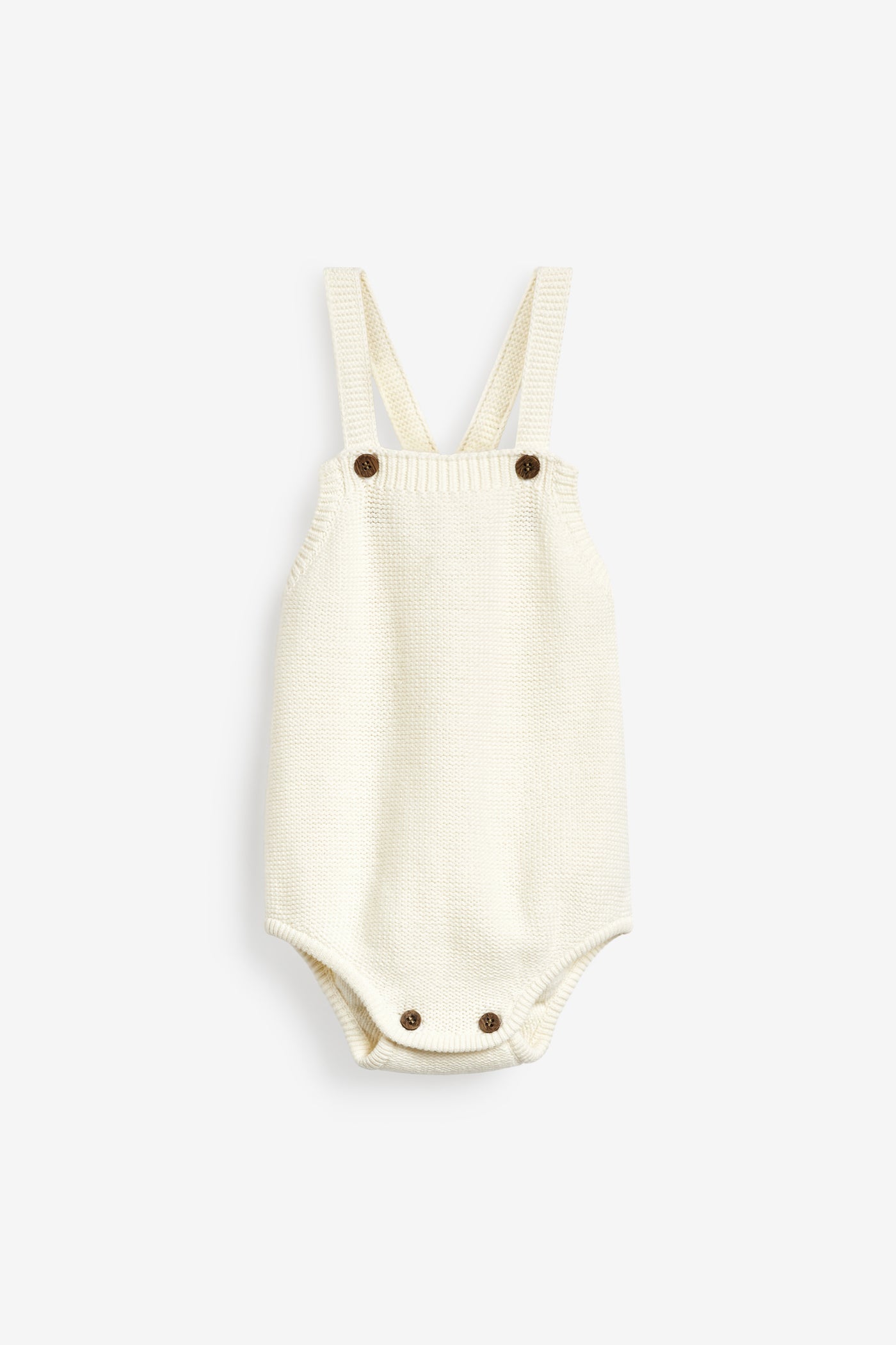 Cream Knitted Baby Romper