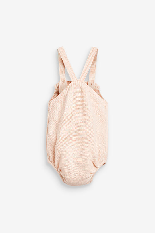 Pink Knitted Baby Romper