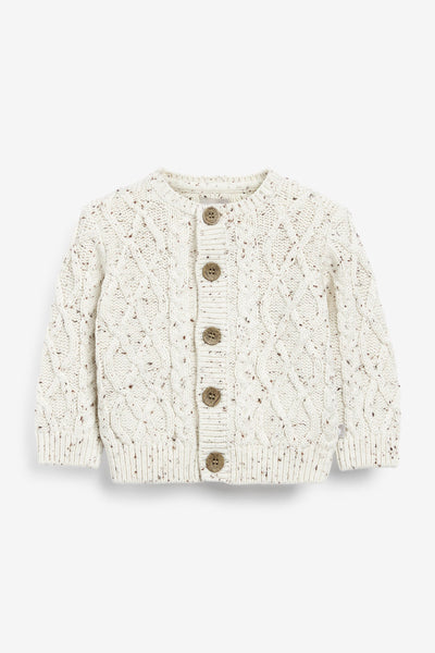 Oatmeal Chunky Cable Cardigan