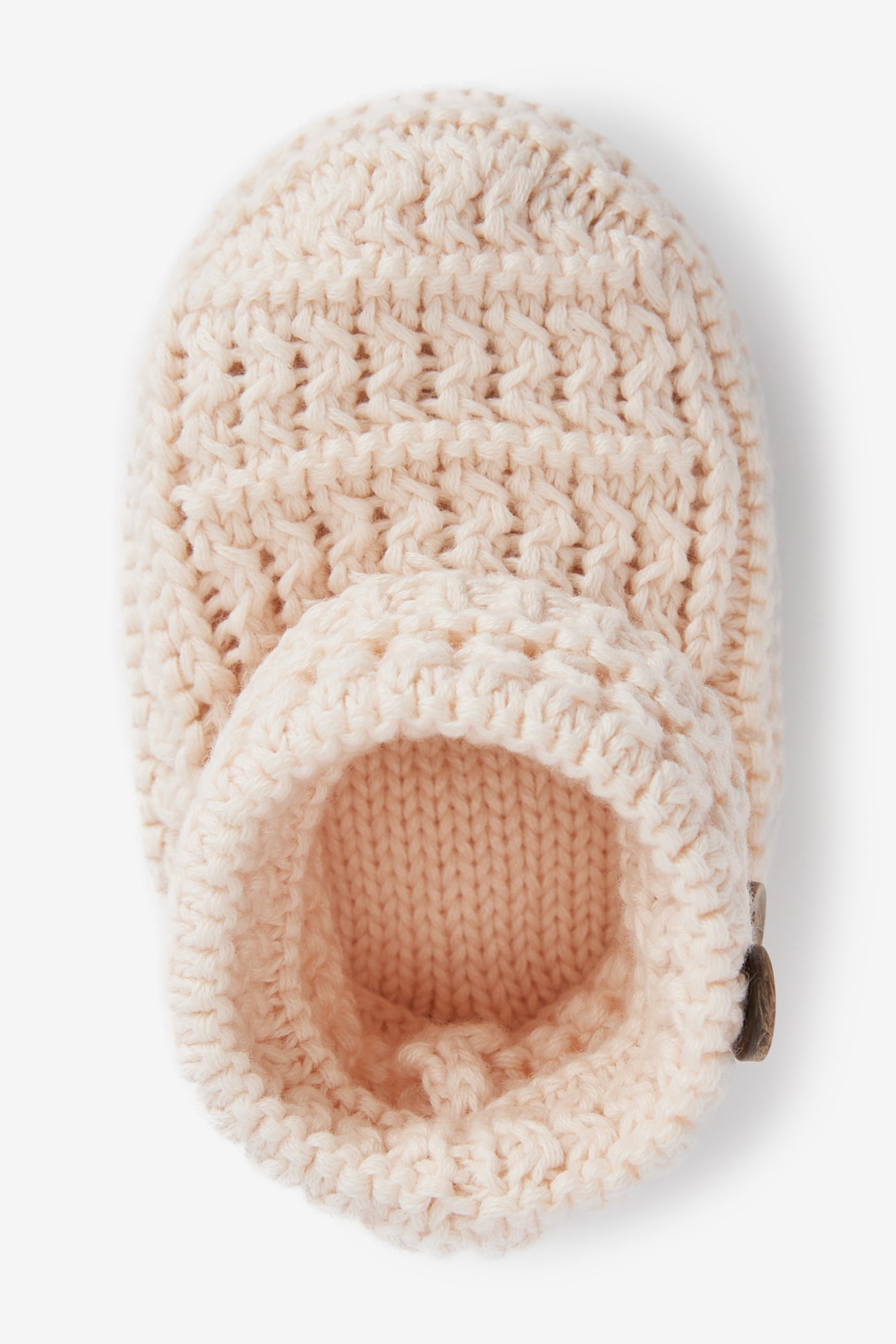 Crochet Cotton Booties, pink