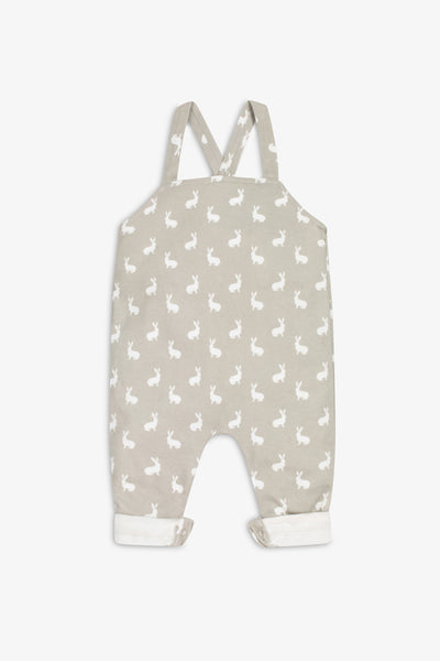 Jersey Dungaree, fawn hare print