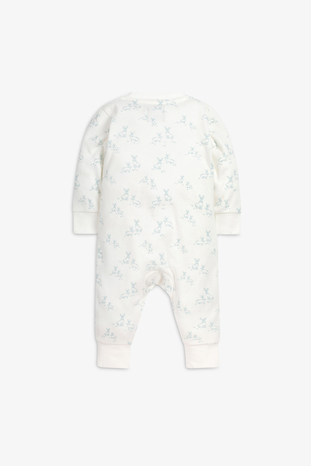 Sleepsuit and Bunny Gift Set, little blue hare print
