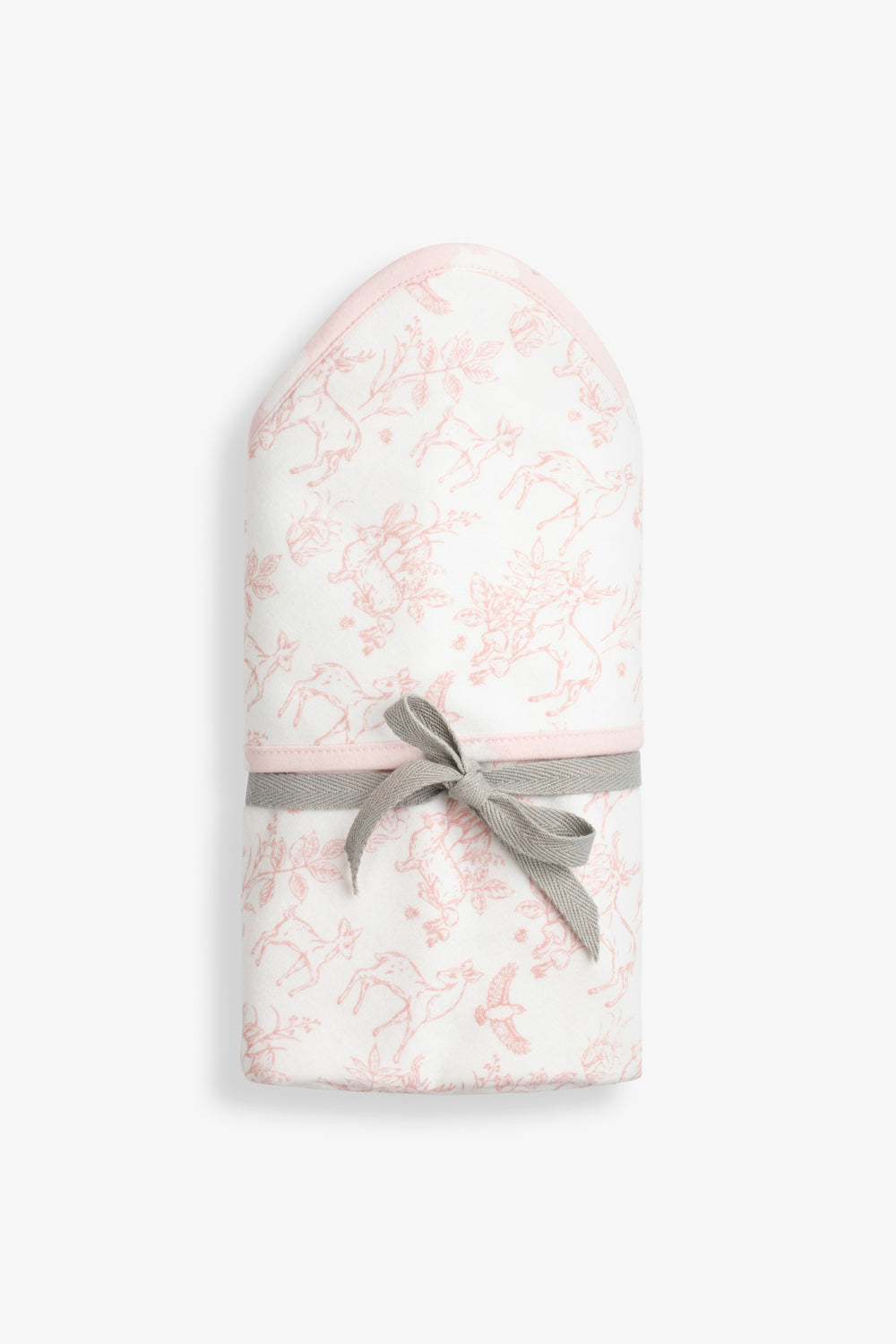 Welcome Little Baby Gift Set, rose pink woodland print