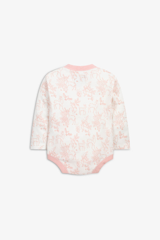 Welcome Little Baby Gift Set, rose pink woodland print