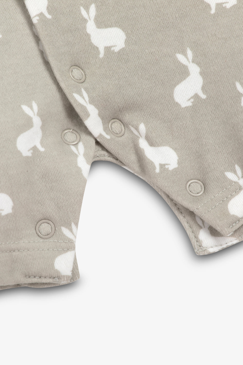 Jersey Shorty Romper - fawn hare print