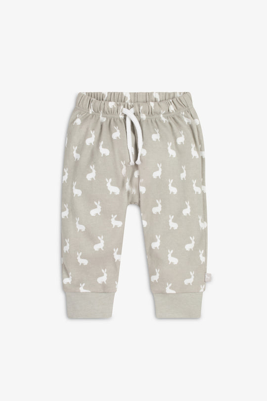 Top and Pants Set, fawn hare print
