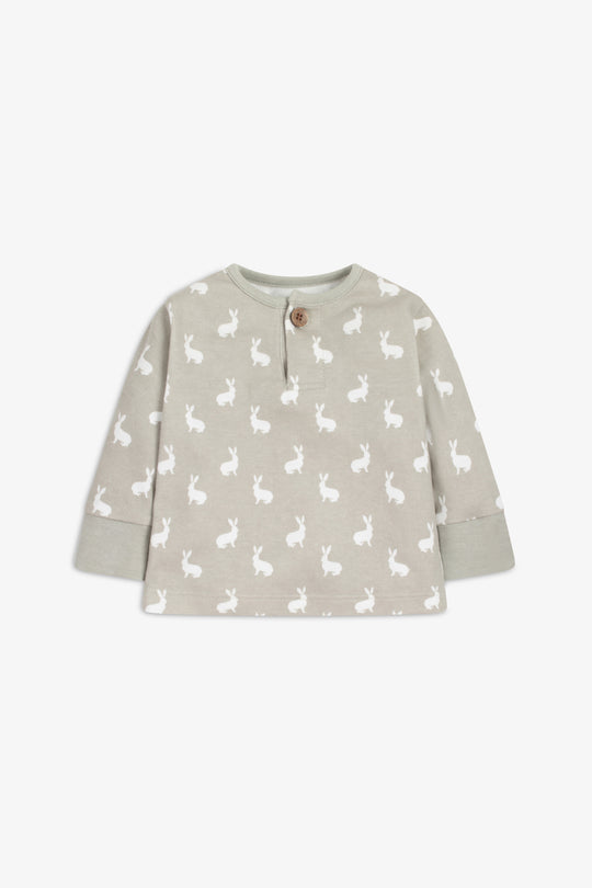 Top and Pants Set, fawn hare print