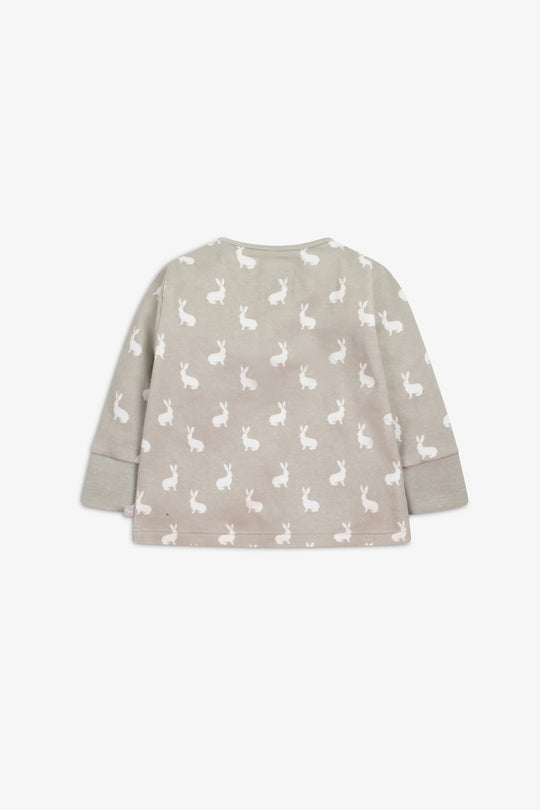 Top and Pants Set, fawn hare print