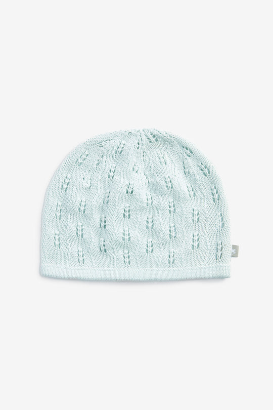 Cotton Knitted Hat, blue