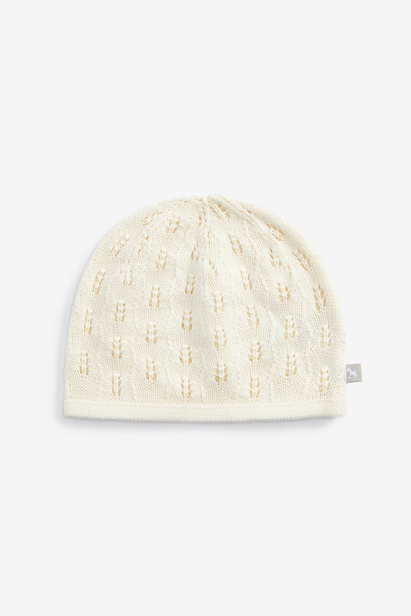 Cotton Knitted Hat, cream