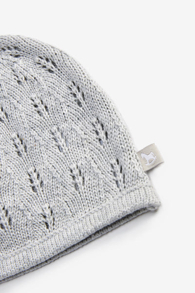 Cotton Knitted Hat, grey