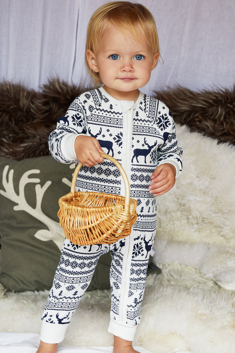 Christmas Reindeer Fairisle Onesie 3months -11 Years