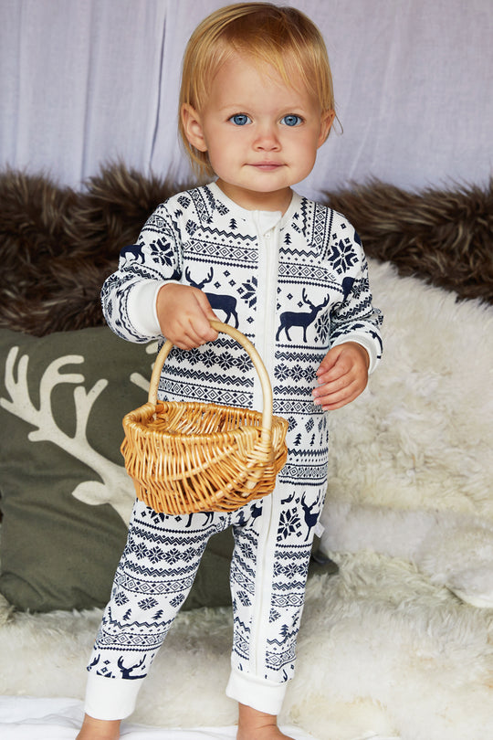 Christmas Reindeer Fairisle Onesie 3months -11 Years