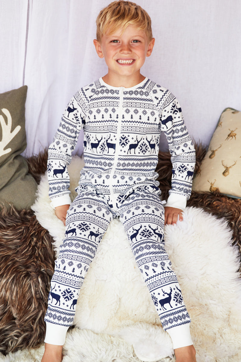 Christmas Reindeer Fairisle Onesie 3months -11 Years