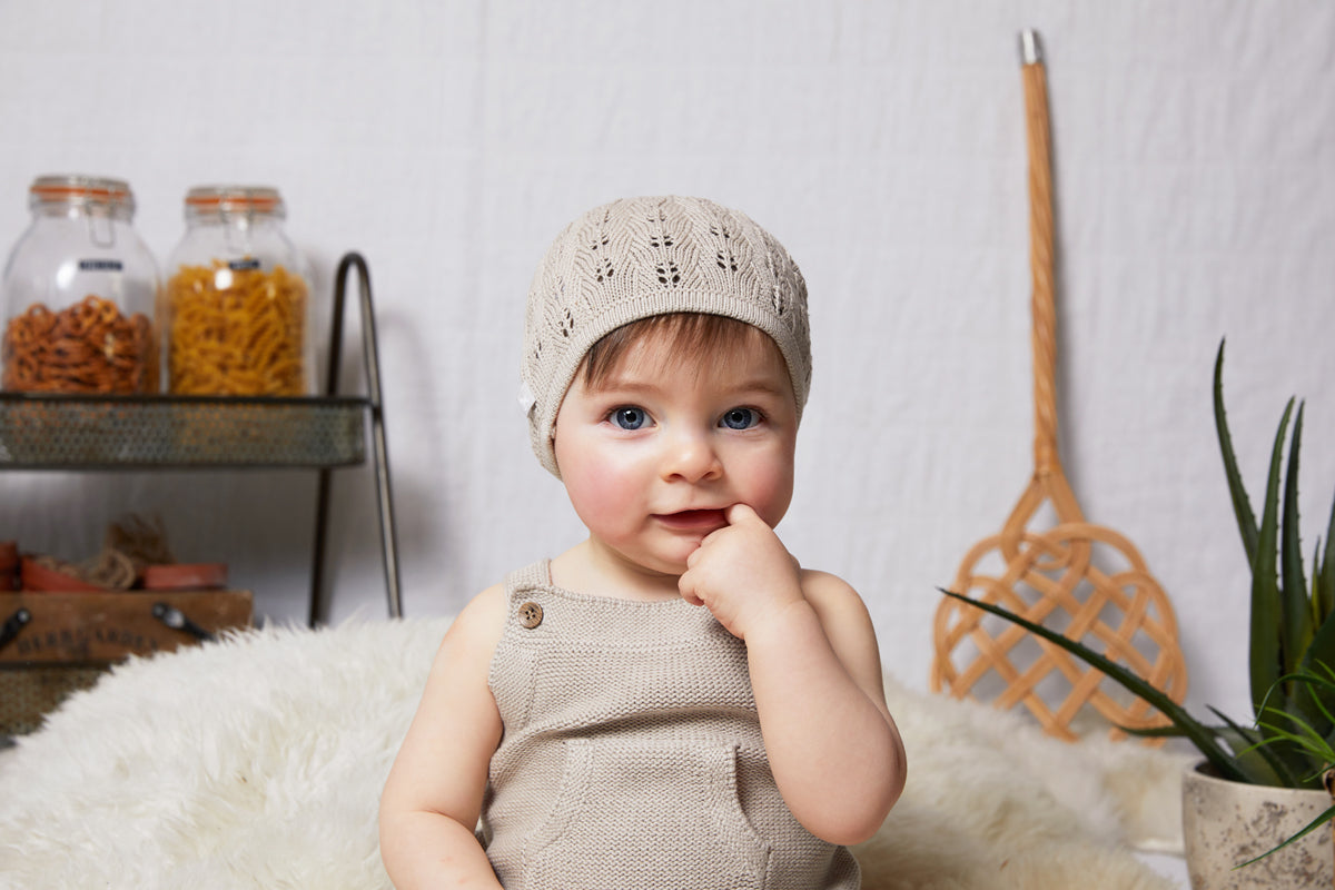 Fawn  Cotton Knitted Hat